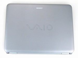 Sony VAIO NR keyboard top view